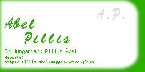 abel pillis business card