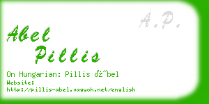 abel pillis business card